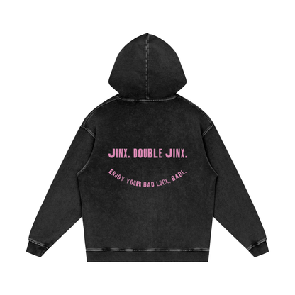 Jinx. Double Jinx. - Oversized Washed Hoodie