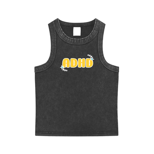 ADHD - Washed Stretch Tank Top