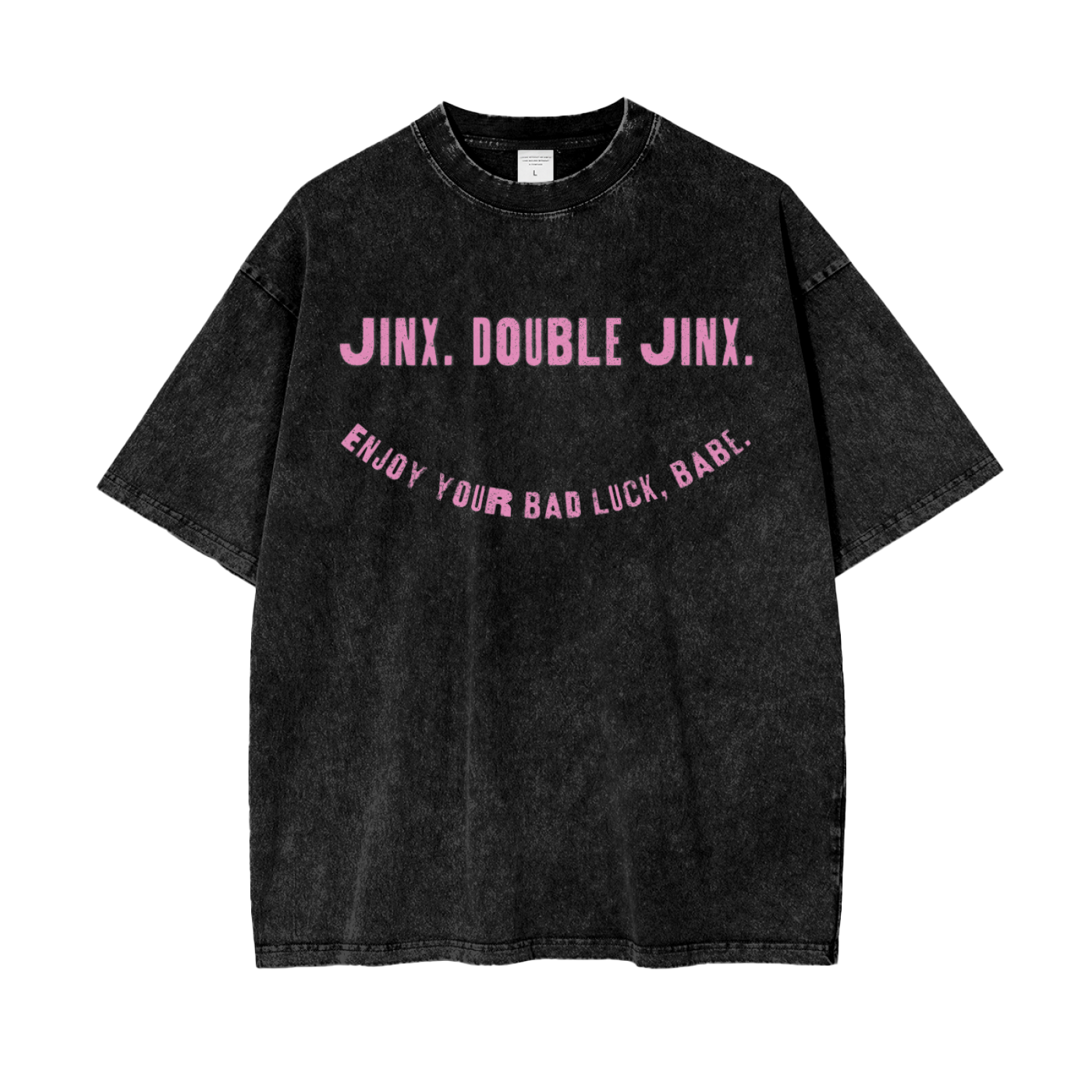 Jinx. Double Jinx. - Oversized Washed Tee