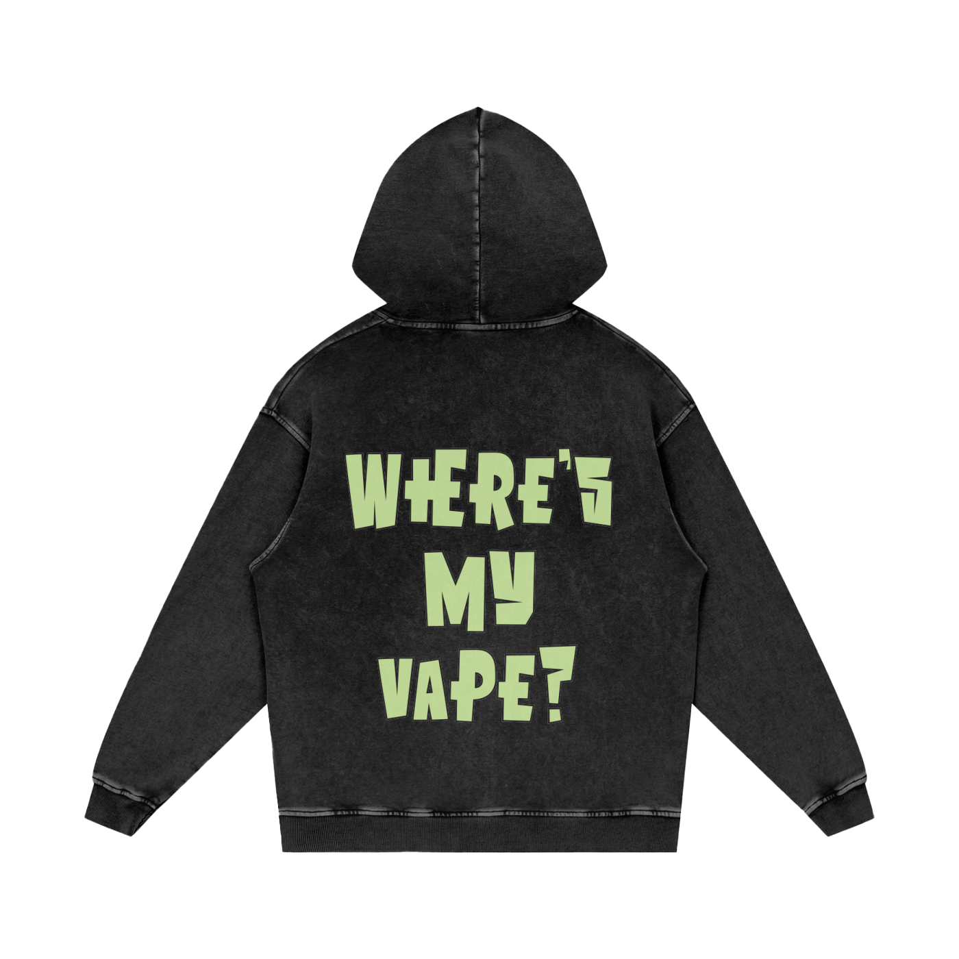 Where's My Vape? - Oversized Washed Hoodie (unisex)