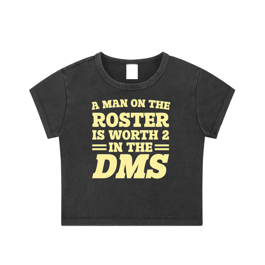 Man on the Roster - Washed Baby Tee