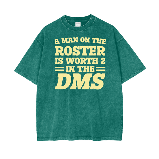 Man on the Roster - Oversized Washed Tee